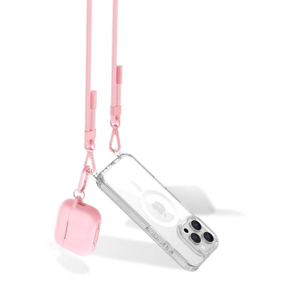 Tech-Protect Crossbody Strap for Mobile - Pink