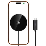 Tech-Protect 25W Qi2 Magnetic Wireless Charger - MagSafe Compatible - Black