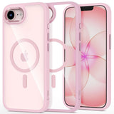 iPhone 17e / 16e Tech-Protect MagMat Case - MagSafe Compatible - Transparent / Pink