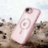 iPhone 17e / 16e Tech-Protect MagMat Case - MagSafe Compatible - Transparent / Pink