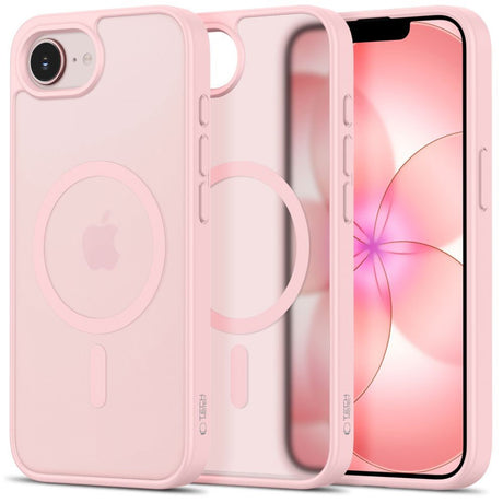 iPhone 17e / 16e Tech-Protect BasicMag Hybrid Case - MagSafe Compatible - Matte Pink