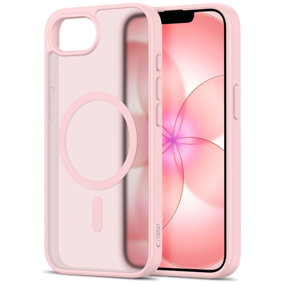 iPhone 17e / 16e Tech-Protect BasicMag Hybrid Case - MagSafe Compatible - Matte Pink