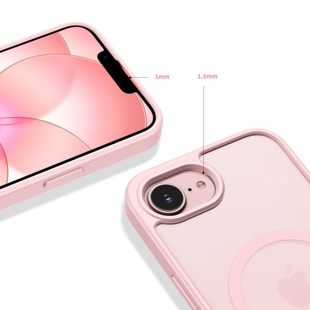 iPhone 17e / 16e Tech-Protect BasicMag Hybrid Case - MagSafe Compatible - Matte Pink