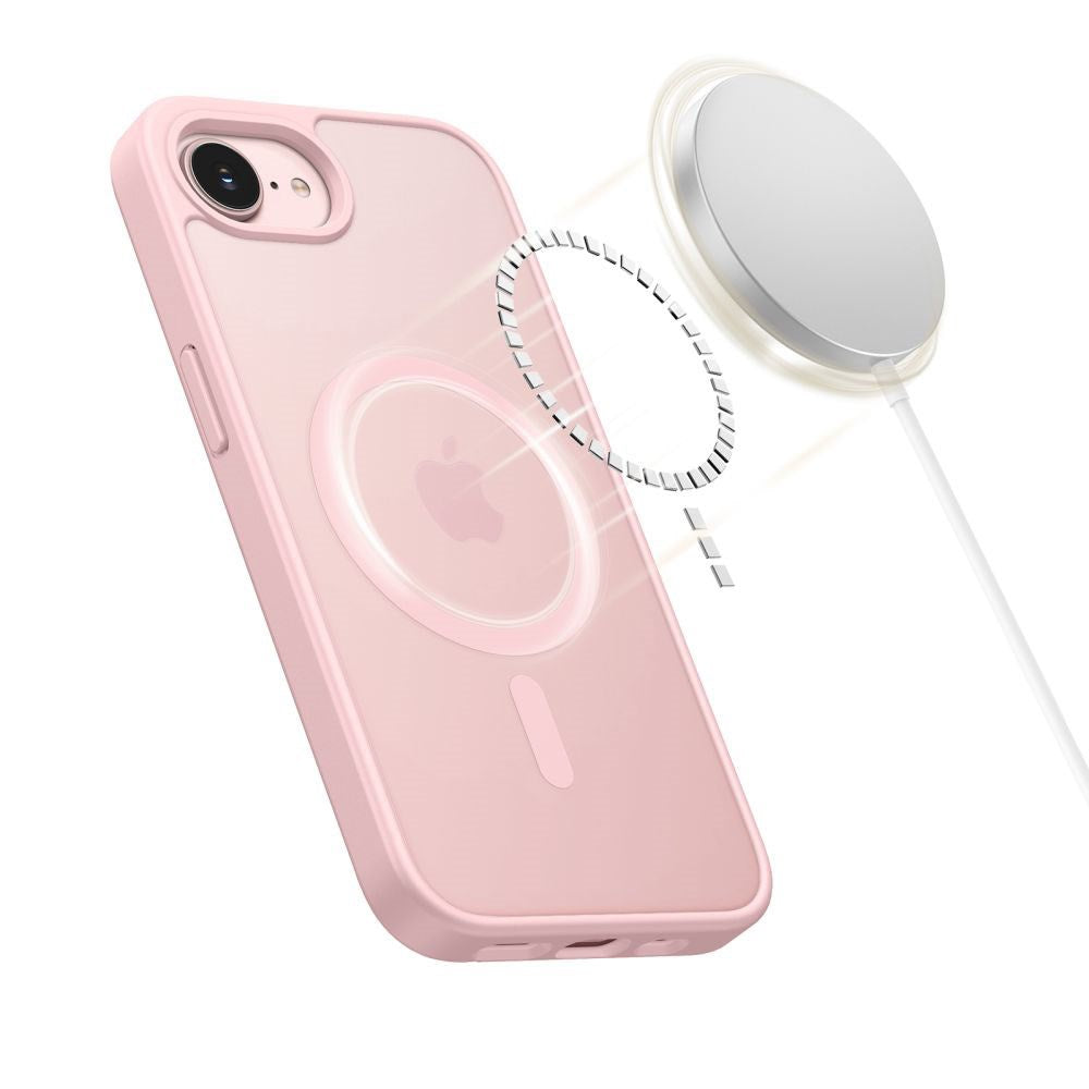 iPhone 17e / 16e Tech-Protect BasicMag Hybrid Case - MagSafe Compatible - Matte Pink