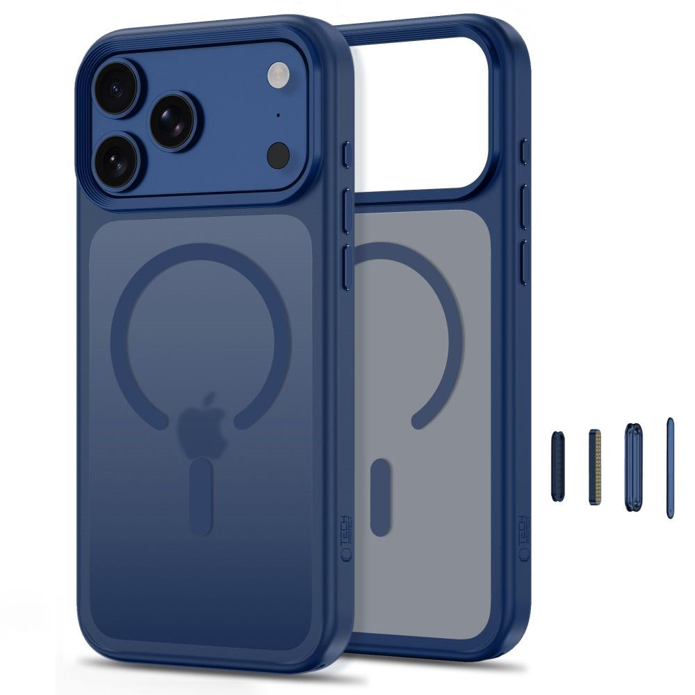 iPhone 18 Pro / 17 Pro Tech-Protect MagMat Case - MagSafe Compatible - Matte Dark Blue