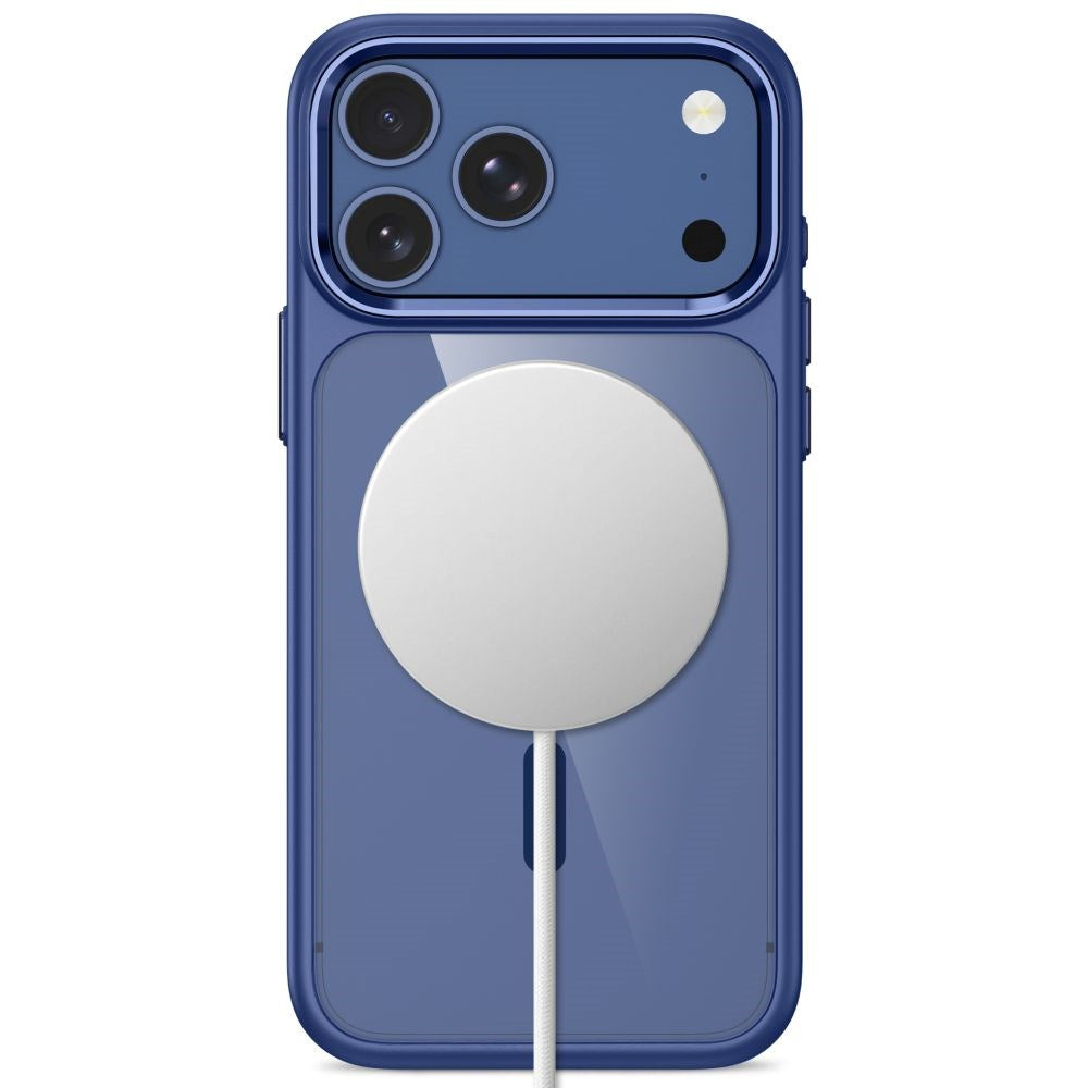 iPhone 18 Pro / 17 Pro Tech-Protect MagMat Case - MagSafe Compatible - Transparent / Blue