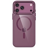 iPhone 18 Pro / 17 Pro Tech-Protect MagMat Case - MagSafe Compatible - Transparent / Red