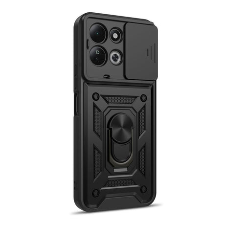 Xiaomi Redmi 17 (5G) / (4G) Tech-Protect Camshield Pro Case w. Camera Slider & Kickstand - Black