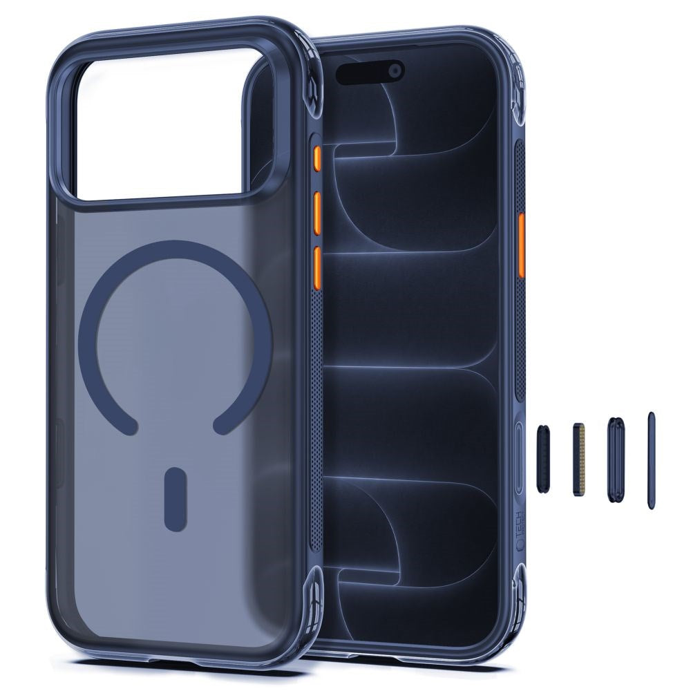 iPhone 18 Pro / 17 Pro Tech-Protect MagAir Case - MagSafe Compatible - Matte Blue