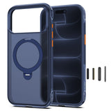 iPhone 18 Pro Max / 17 Pro Max Tech-Protect MagAir Stand Case with Kickstand - MagSafe Compatible - Matte Blue
