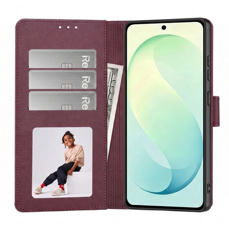 Samsung Galaxy S26 FE Tech-Protect Wallet Flip Case with Card Holder - Red