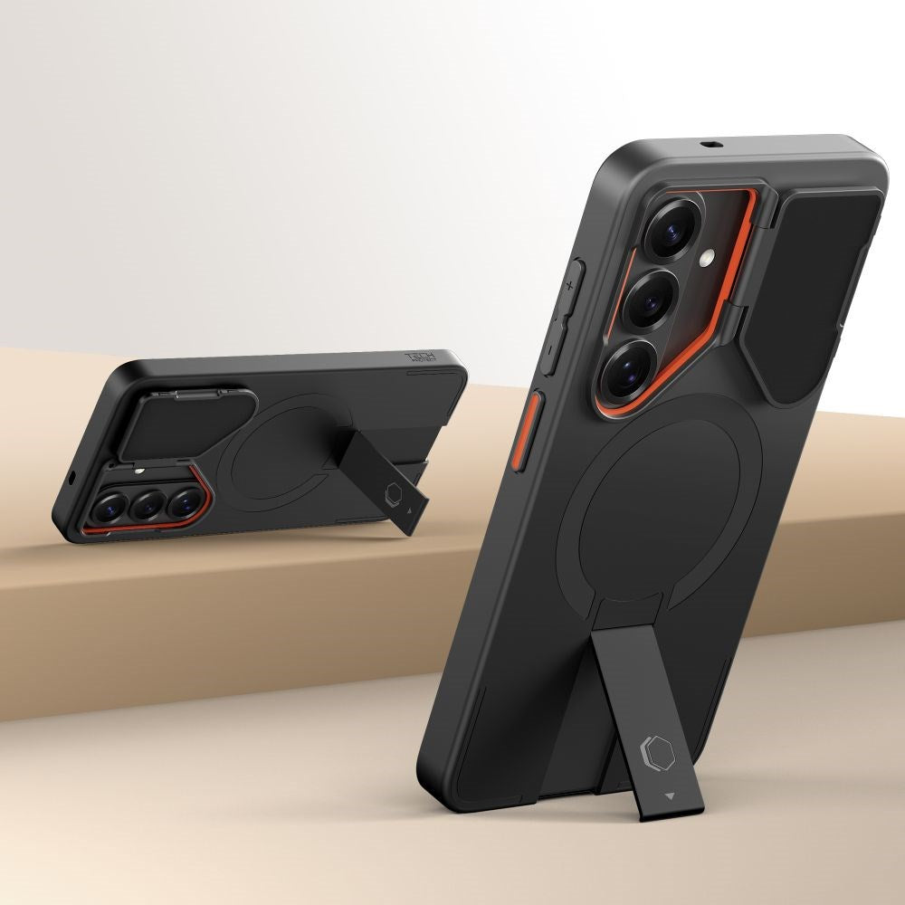 Samsung Galaxy S26 Tech-Protect Kevlar Aura Hybrid Case - MagSafe Compatible - Black