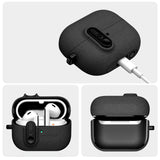 Samsung Galaxy Buds 3 / 3 Pro / 3 FE Tech-Protect Slim Hook Case with Carabiner – Black
