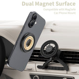 Tech-Protect Lamano Magnetic Phone Ring - MagSafe Compatible - Black / Gold