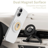 Tech-Protect Lamano Magnetic Phone Ring - MagSafe Compatible - Silver / Gold