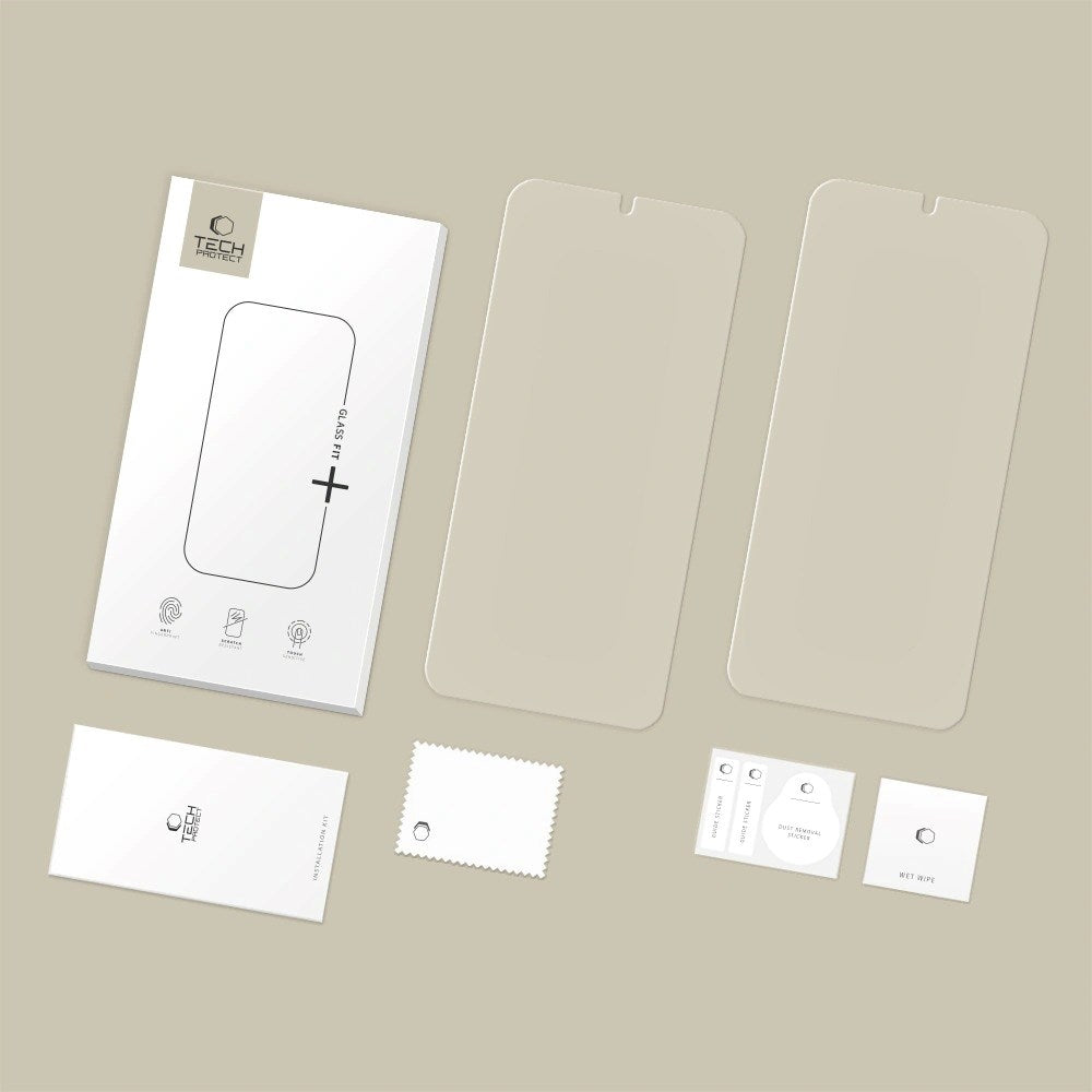 Samsung Galaxy S26 Tech-Protect Glass Fit+ Screen Protector - 2 pcs. - Transparent