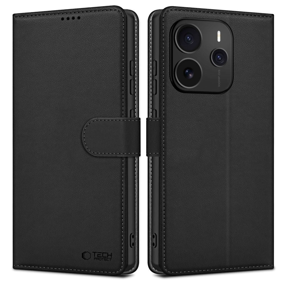 Xiaomi Redmi Note 14 (5G) Tech-Protect Wallet with Purse - Black