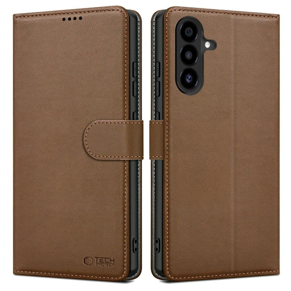 Samsung Galaxy A56 (5G) Tech-Protect Flip Case with Wallet - Brown