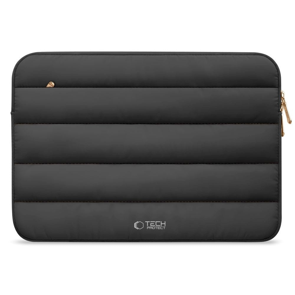 Tech-Protect Fluffy MacBook / Laptop 13-14" (25 x 35cm) Sleeve with Extra Zipper Pocket - Black