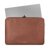 Tech-Protect MacBook / Laptop 15-16" Faux Leather Sleeve with Lined Inside - Brown
