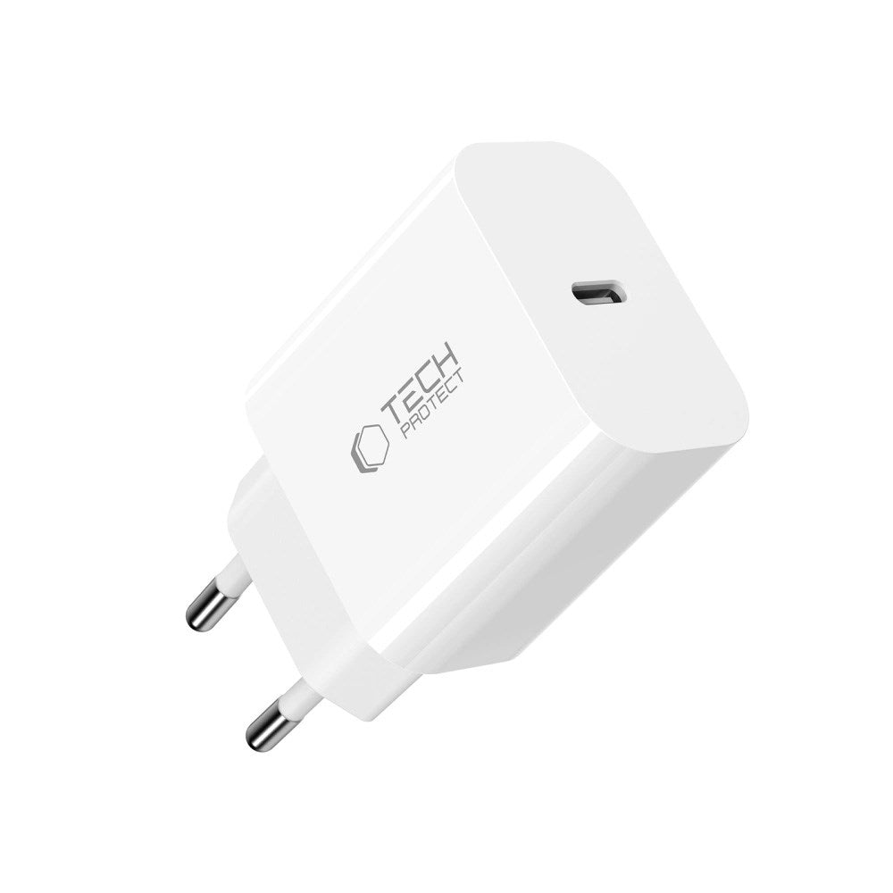 Tech-Protect 20W Wall Charger with 1 x Lightning Cable - White