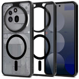 Nothing Phone (3a) Pro Tech-Protect Magmat Case - MagSafe Compatible - Transparent / Black