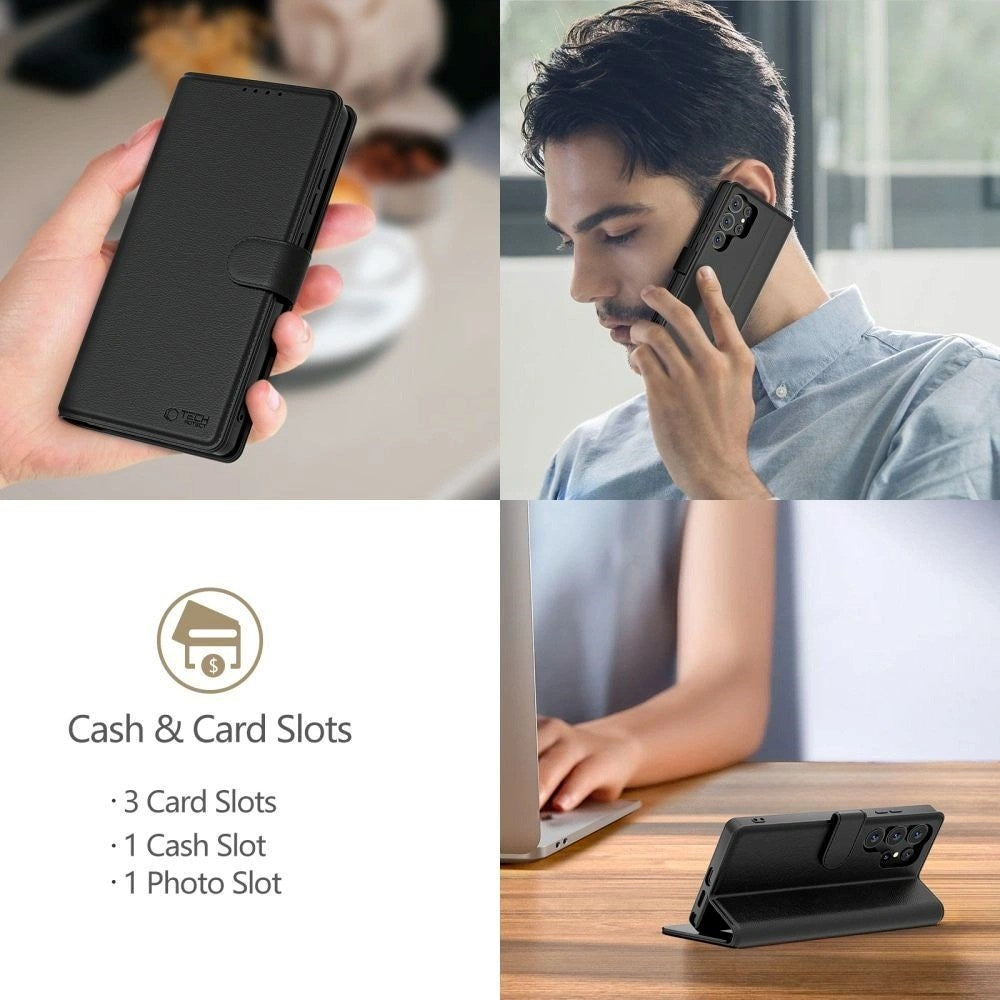 Nothing Phone (3a) Tech-Protect Flip Case with Wallet - Black