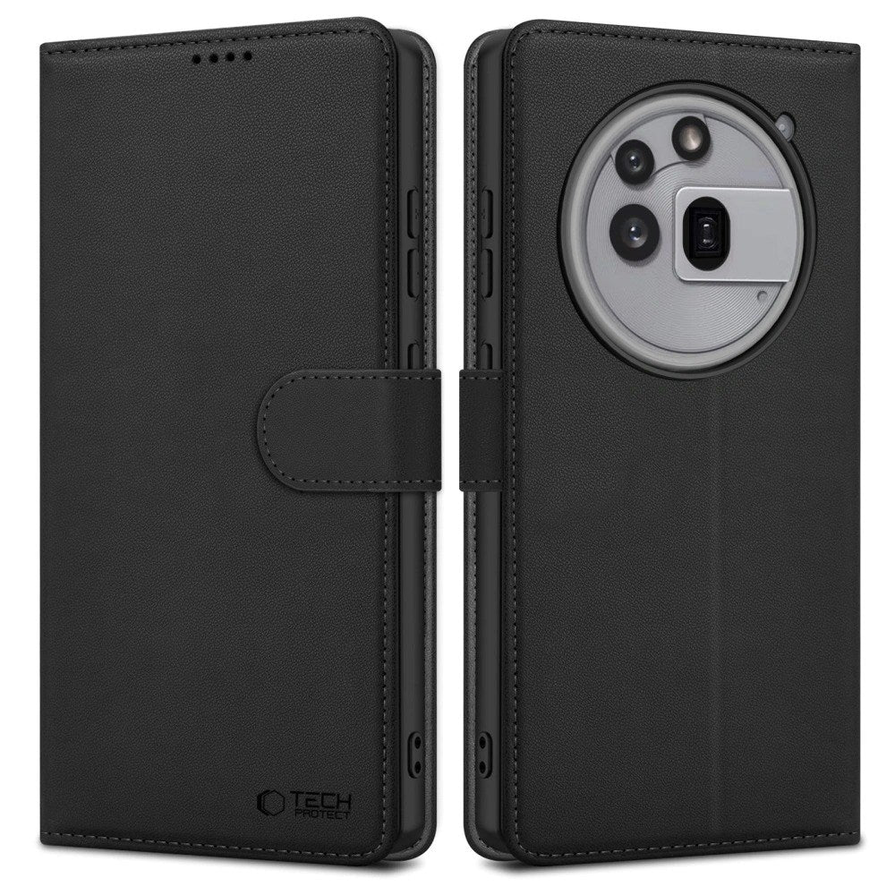 Nothing Phone (3a) Pro Tech-Protect Flip Case with Wallet - Black