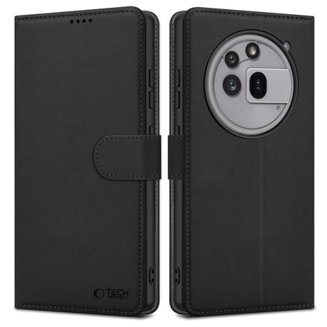 Nothing Phone (3a) Pro Tech-Protect Flip Case with Wallet - Black