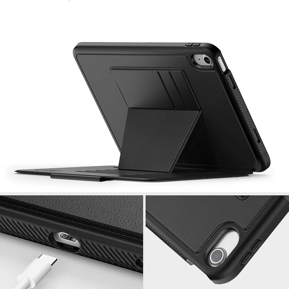 iPad 11" (2025) / iPad 10.9" (2024 / 2022) Tech-Protect Flip Case with Card Holder & Pencil Holder - Black