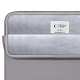 Tech-Protect MacBook / Laptop 13-14" Sleeve with Lined Inside & Pocket - Grey