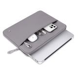 Tech-Protect MacBook / Laptop 15-16" Sleeve with Lined Inside & Pocket - Grey