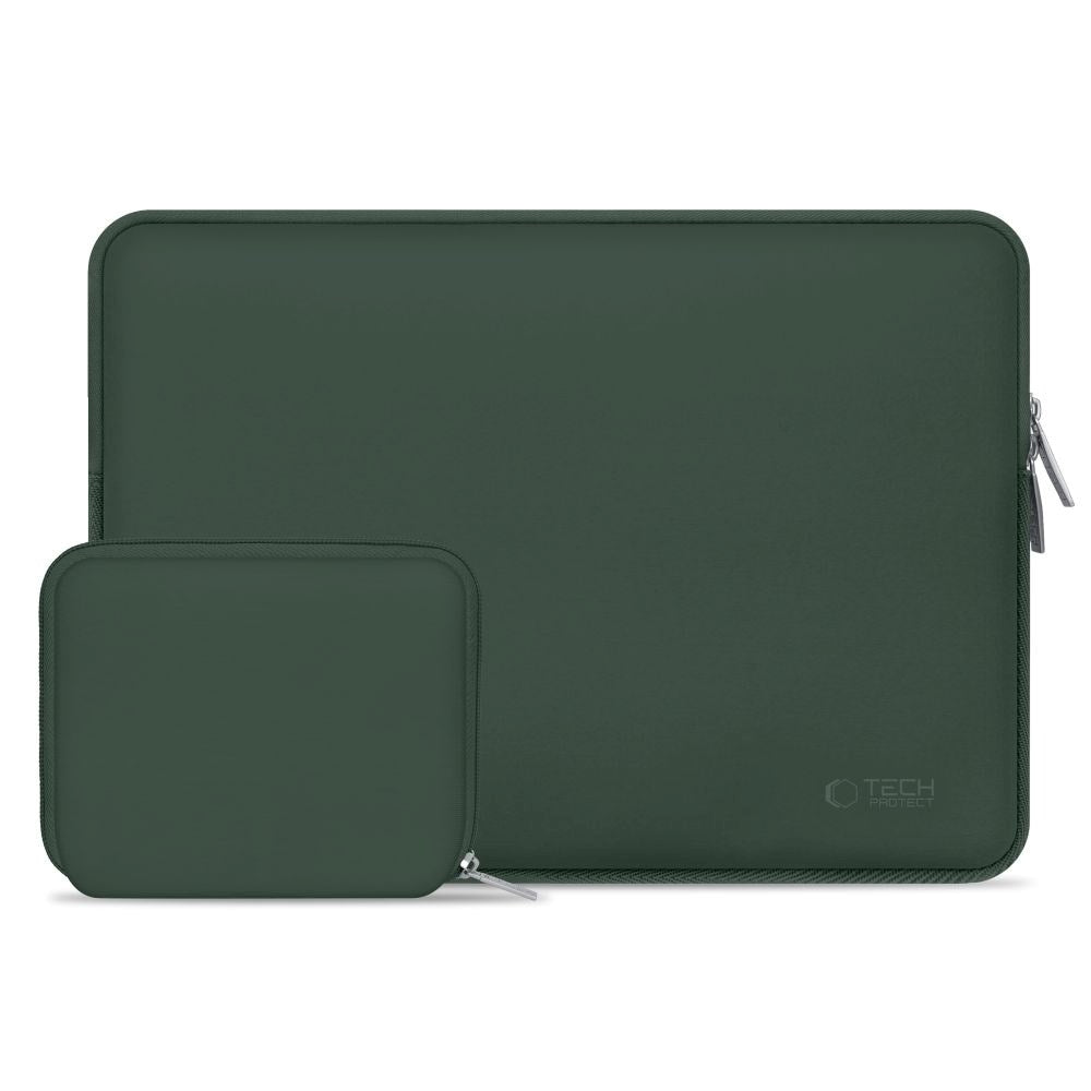 Tech-Protect Neoslim MacBook/Laptop 13-14" Sleeve with Small Bag - Green