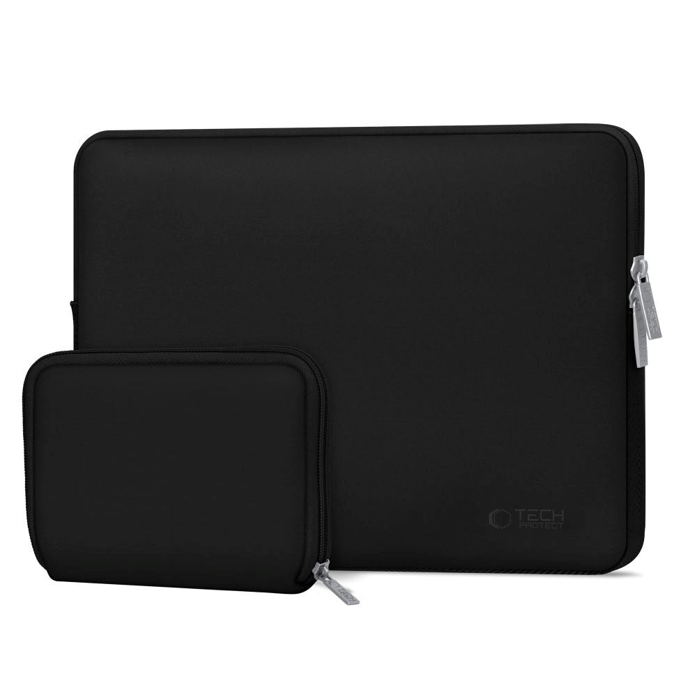 Tech-Protect Neoslim MacBook/Laptop 15-16" Sleeve with Small Bag - Black