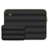 Tech-Protect Puffy MacBook / Laptop 13-14" Sleeve with Small Bag - Black