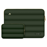 Tech-Protect Puffy MacBook / Laptop 15-16" Sleeve with Small Bag - Green