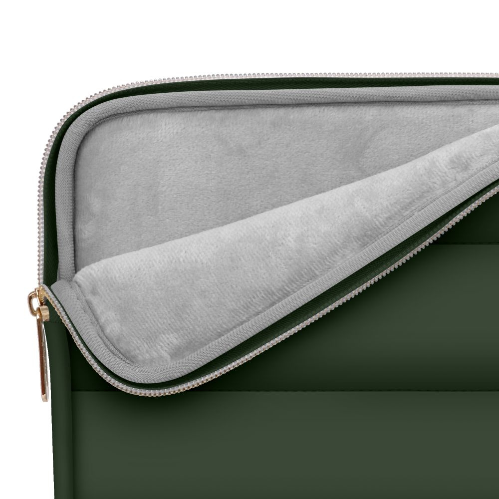 Tech-Protect Puffy MacBook / Laptop 15-16" Sleeve with Small Bag - Green