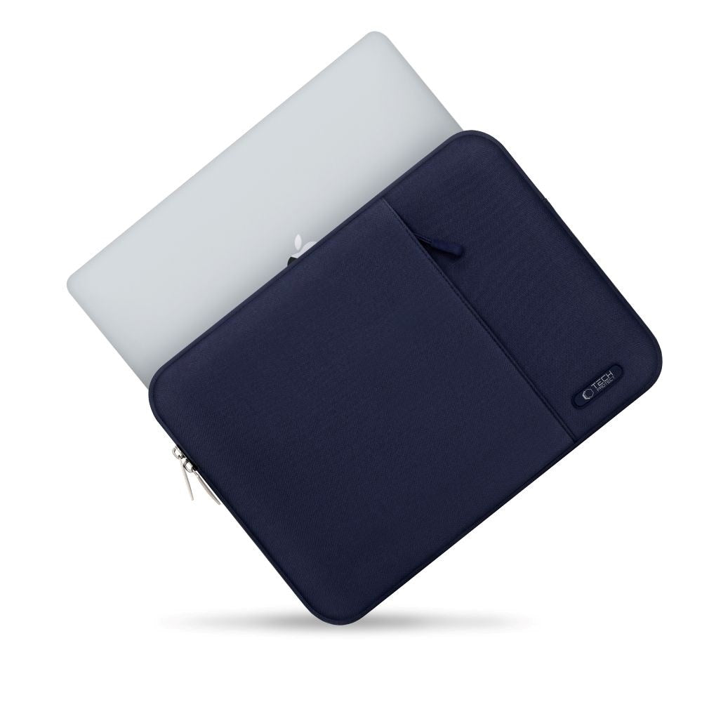 Tech-Protect Sleevy MacBook/Laptop 13-14" Sleeve with Pocket - Blue