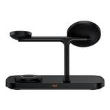 Tech-Protect 15W 3-in-1 Magnetic Wireless Charger - Qi2 / MagSafe Compatible - Black