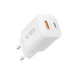 Tech-Protect 33W Wall Charger with 1x USB-A & 1x USB-C - White