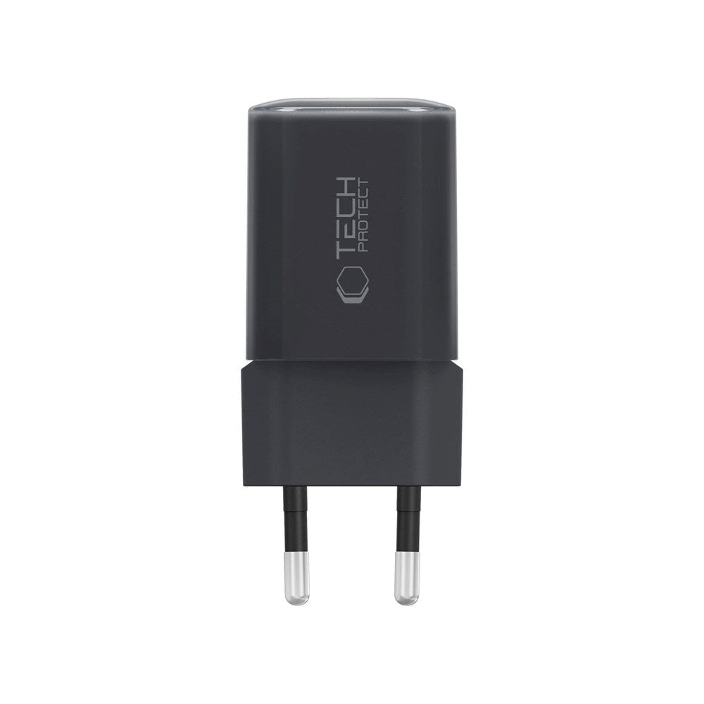 Tech-Protect 33W Wall Charger with 1x USB-A & 1x USB-C - Black