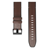 Universal Garmin 26mm QuickFit Strap Tech-Protect Leatherette Coated Silicone Strap - Brown