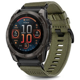 Universal Garmin 26mm QuickFit Classic Nylon Strap - Dark Green