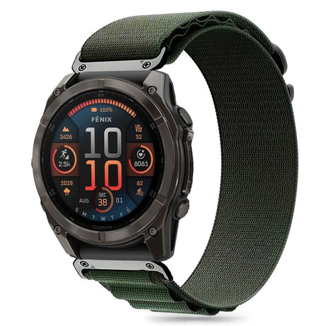 Universal Garmin 26mm QuickFit Tech-Protect Nylon Pro Strap - Green