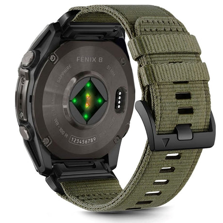 Universal Garmin 22mm QuickFit Classic Nylon Strap - Dark Green