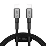 Tech-Protect Ultraboost DNA PD 60W/3A USB-C to USB-C Cable 1m - Black / Dark Grey