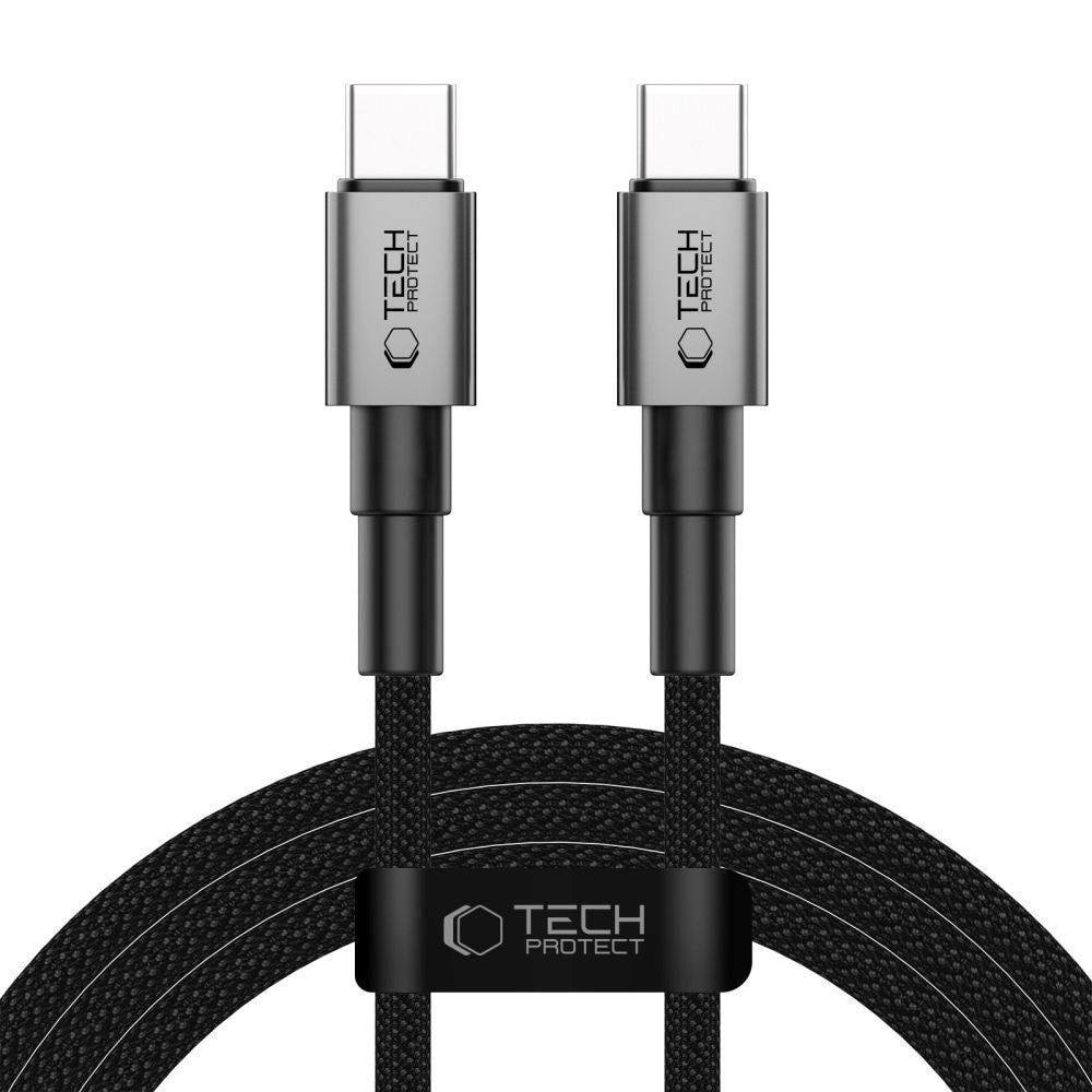 Tech-Protect Ultraboost DNA PD 60W/3A USB-C to USB-C Cable 2m - Black / Dark Grey