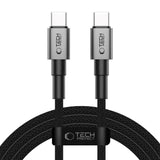 Tech-Protect Ultraboost DNA PD 60W/3A USB-C to USB-C Cable 2m - Black / Dark Grey