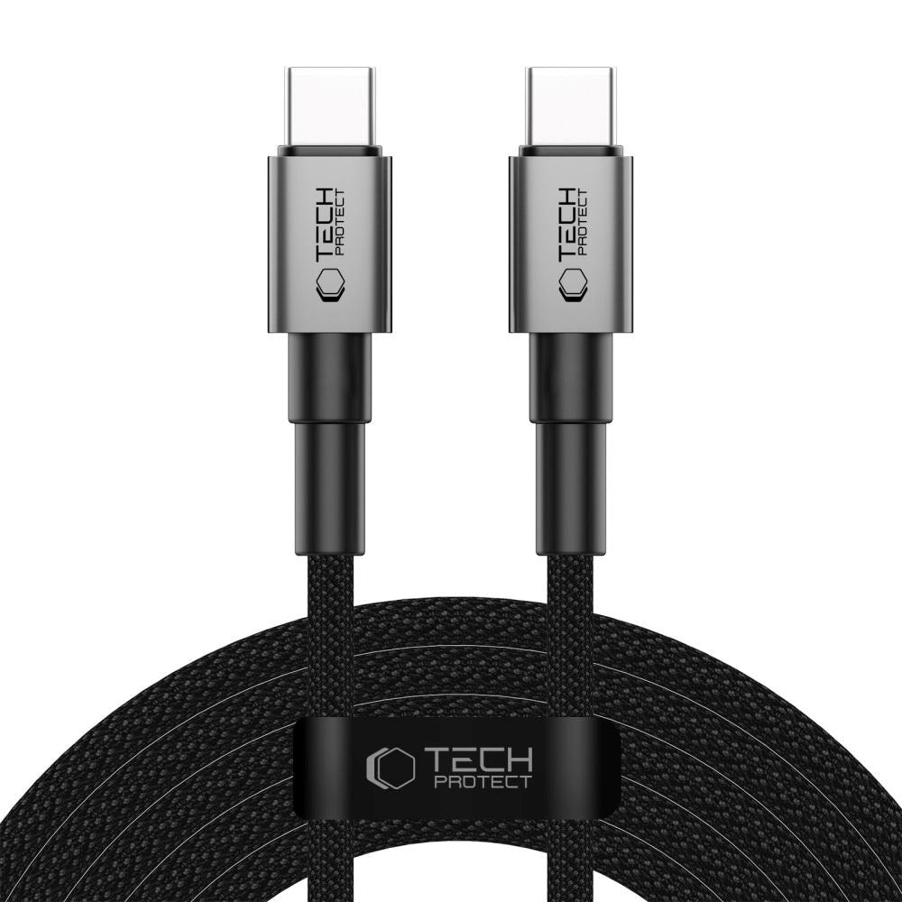 Tech-Protect Ultraboost DNA PD 100W/5A USB-C to USB-C Cable 3m - Black / Dark Grey