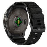 Universal Garmin 22mm QuickFit Tech-Protect Classic Nylon Strap - Black